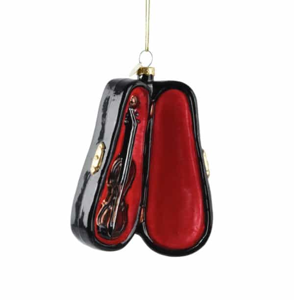 bombka szklana w kształcie skrzypiec