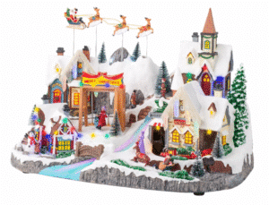 Scenka LED Miasto Platforma Świąteczna Szopka