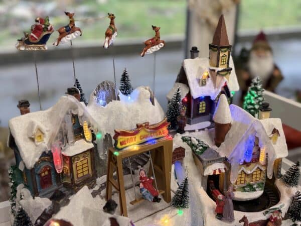 Duża scenka LED świąteczne miasteczko Pozytywka