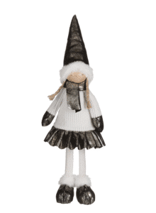 Figurka Dziewcznka Świąteczna Biała