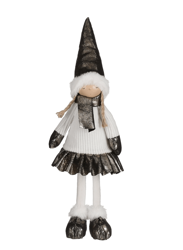 Figurka Dziewcznka Świąteczna Biała