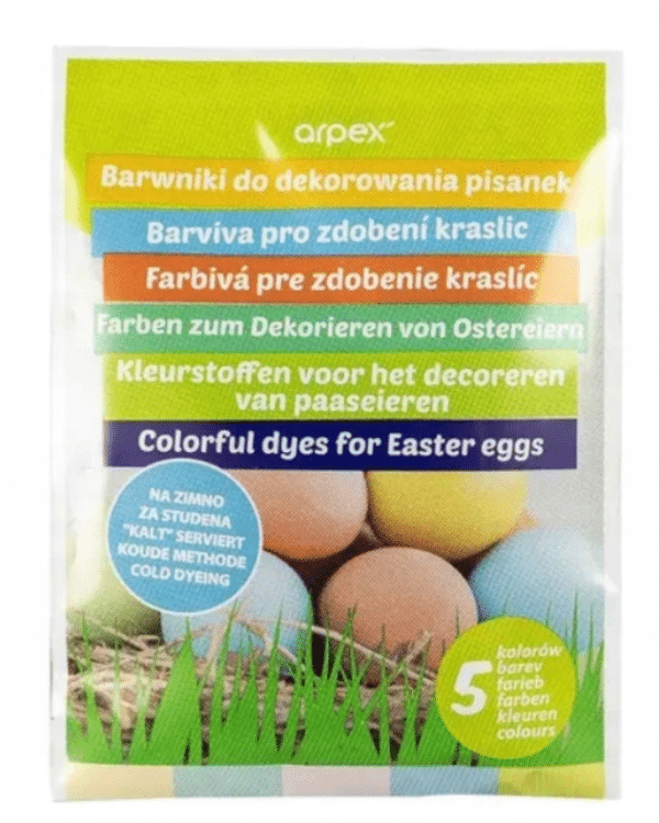 Barwniki Do Jaj 5 kolorów Wielkanoc Wiosenne Kolory Barwniki do jaj 5 kolorów