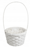 Biały Koszyczek Wielkanocny 15 × 28cm