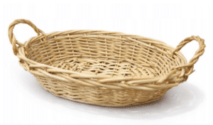 Koszyk wiklinowy naturalny 40x25x10 cm