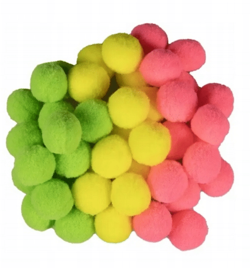 Pomponiki Dekoracyjne Wielokolorowe 45 sztuk - Zestaw - 2cm Pomponiki dekoracyjne 45 szt. 2 cm. Kolorowe kuleczki do DIY, dekoracji wielkanocnych i prac plastycznych.