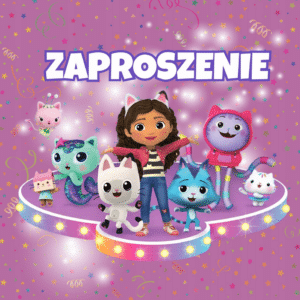Zaproszenie Koci Domek Gabi