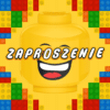 Zaproszenie kolorowe lego na urodziny