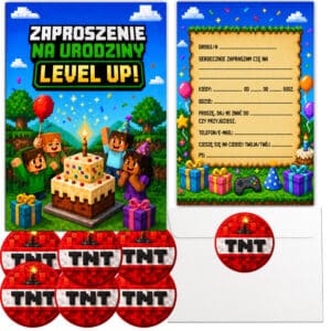 Zaproszenia PIKSELE GAMER TNT