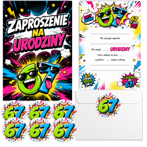 Zaproszenia Urodzinowe 67