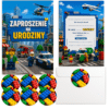 Zaproszenia urodzinowe LEGO CITY