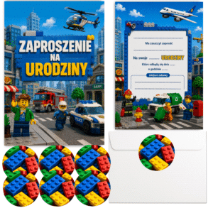 Zaproszenia urodzinowe LEGO CITY