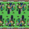 Obrus plastikowy Minecraft, 120x180 cm