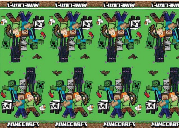 Obrus plastikowy Minecraft, 120x180 cm