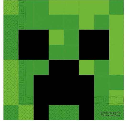 Serwetki Minecraft piksele