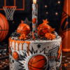 Fontanna Tortowa Koszykówka 18 cm – Raca na Tort Basketball Party