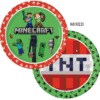 Talerzyki papierowe Minecraft, 23 cm, 8 szt. (plastic-free)