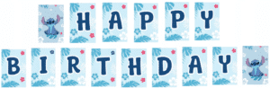 Baner-Girlanda na Urodziny Stitch