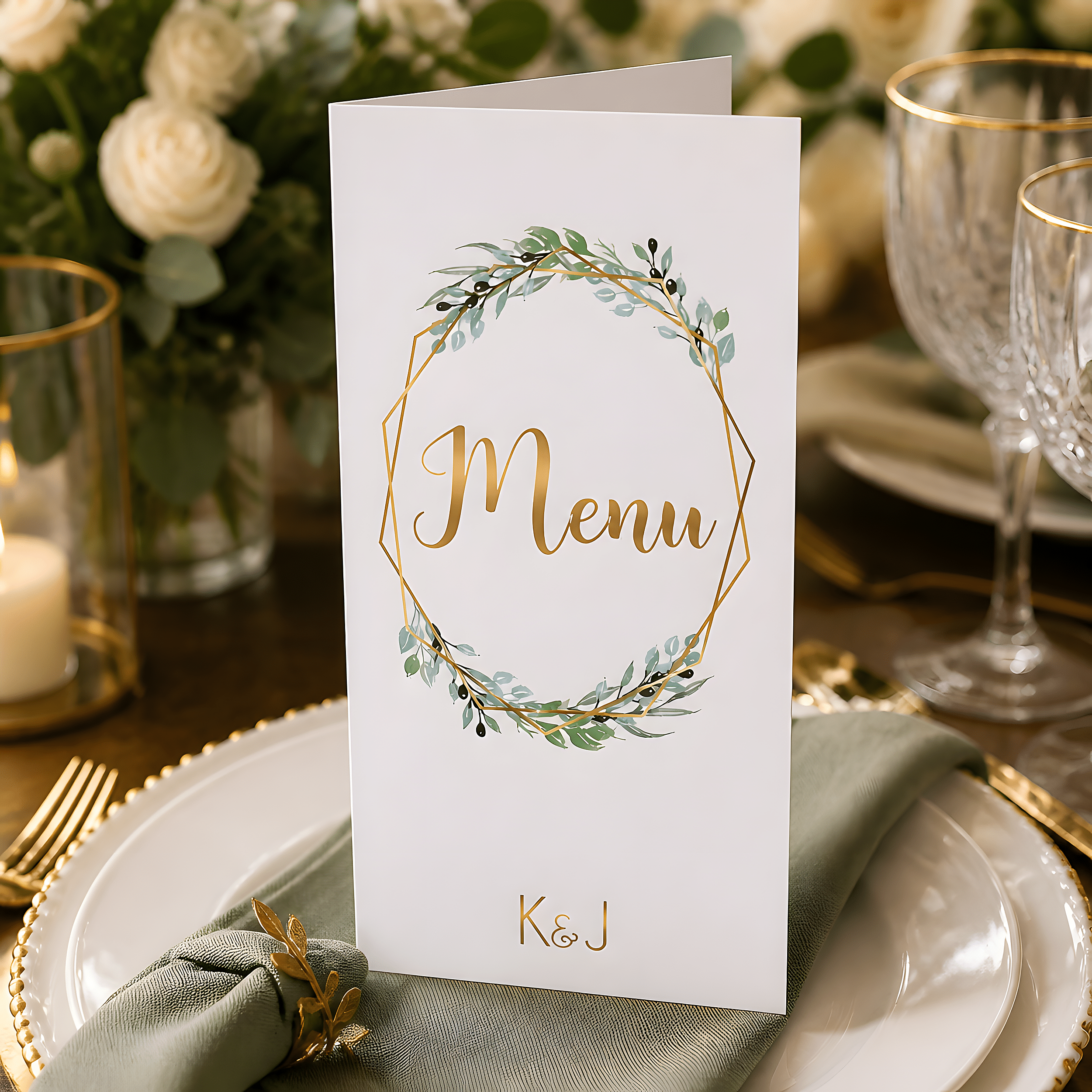 Menu na weselne stoły