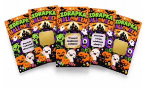 Zdrapki na halloween Monster Party
