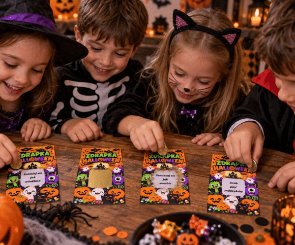 Zdrapki karty zadań halloween